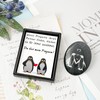 Rebundex Penguin Pebble Anniversary Gift Couple Wedding Gift