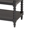 Baxton Studio Imogene End Table with Turned Legs, Black
