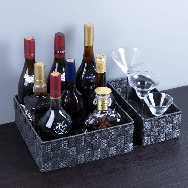 Posprica Woven Storage Baskets for Organizing, Small Baskets Cube Bin