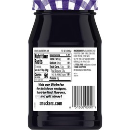 Smucker's Seedless Blackberry Jam, 12 Ounces (Pack of 6)
