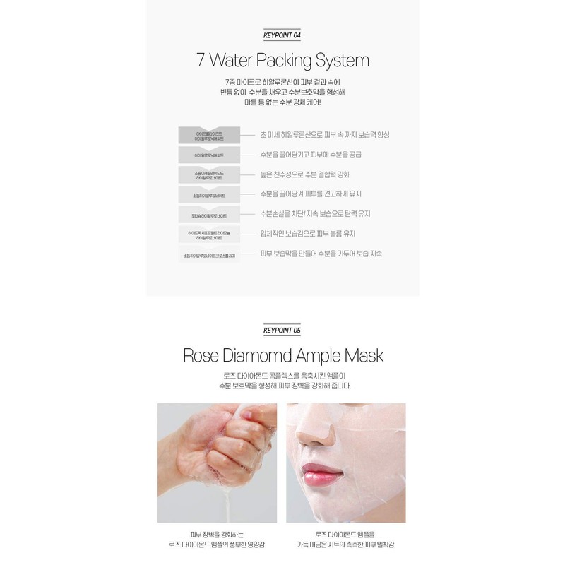 Rose Diamond Radiant Glow Mask (10pcs/Box)