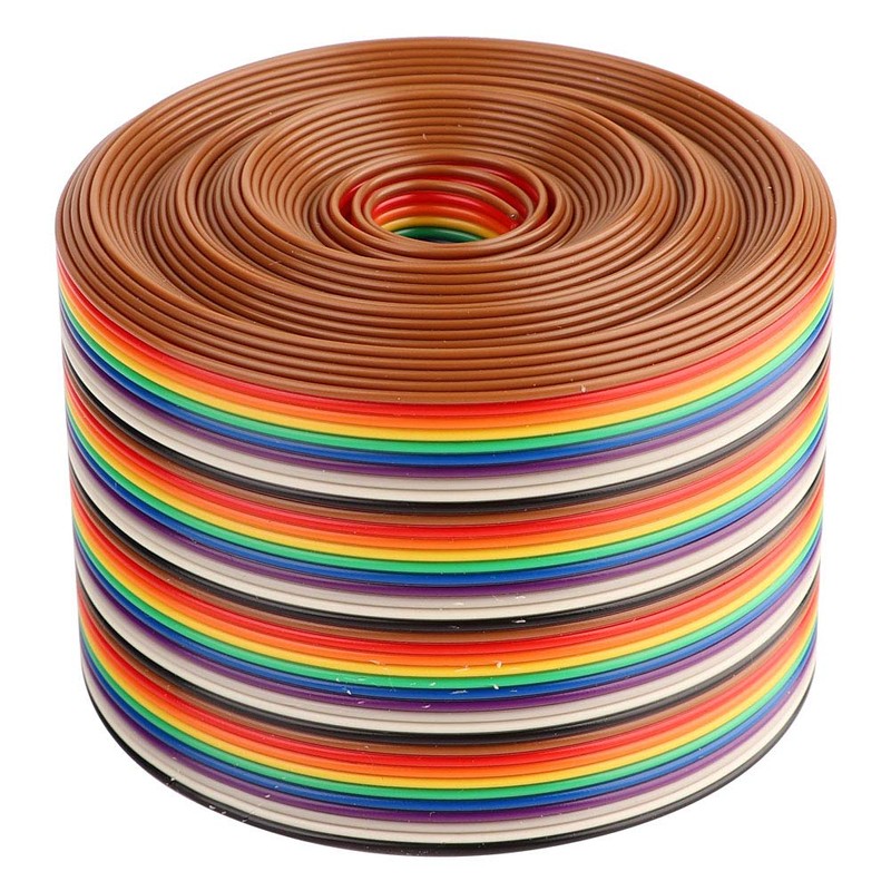 Flat Ribbon Cable Colourful 1.27 mm Spacing Cable 40P Flat