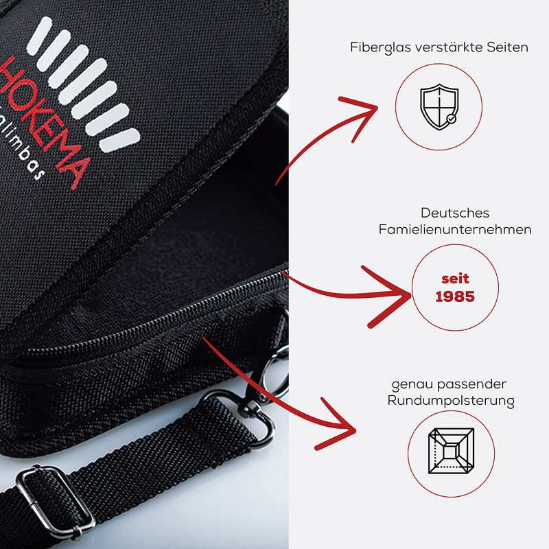 Hokema Mini-Kalimba 7 Case with 9 Blades