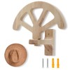 Wooden Cowboy Hat Rack – Adjustable Wall-Mounted Hat Holder for