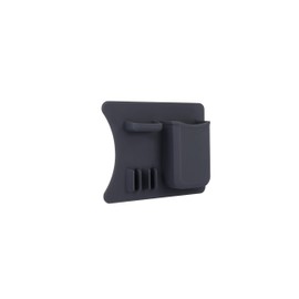 Frafuo Shower Toothbrush Holders for Bathrooms-Couples Black Toothbrush Holder for Shower-Waterproof Holes in Bottom+Small Jewelry&Ring Shelf-Reusable Silicone Toothbrush Holder Wall Mounted