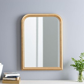 RetroGazes Classic French Style Baroque Wall Mirror | Handcrafted Gold Leaf Finish | Antique Arched Mirror for Wall Decor | Gold Bathroom Mirror | Decorative Fancy Vanity to Hang (24"x32")