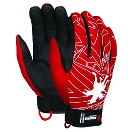 MCR Safety MR100XL Memphis Multi-Task Style Men's Gloves with Black Single Ply Synthetic Leather Palm, Red, X-Large, 1-Pair