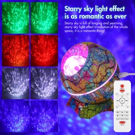 OurLeeme Galaxy Projector Dinosaur Egg Starry Sky Projector Aurora Night Light Light with Bluetooth Speaker, White Noise,Timer for Bedroom Decor Year of The Dragon Gifts for Children Adults