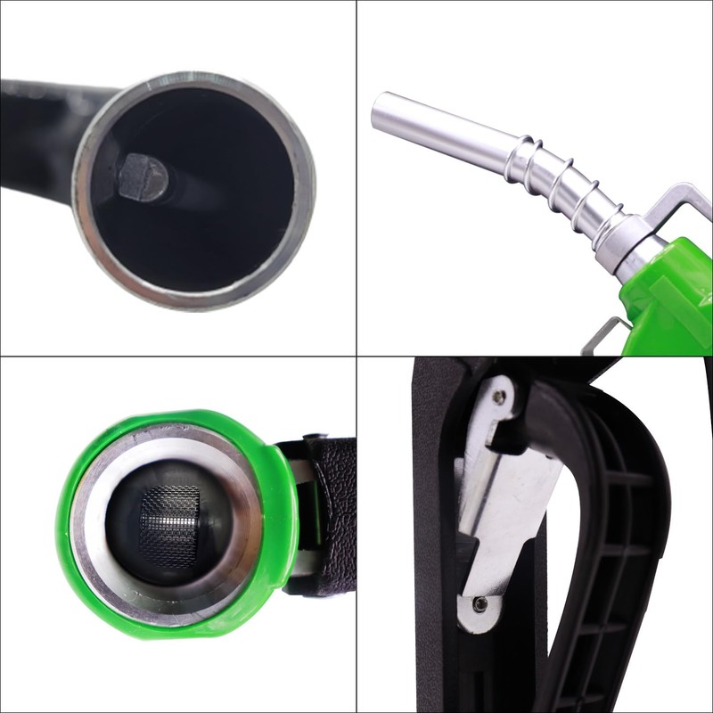BORRITT Green 3/4" Inch NPT Automatic Shut-Off Fuel Nozzle With