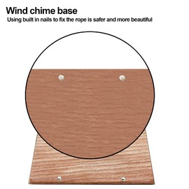 Hand Chimes Bar, Wood Colour Metal Musical Percussion Instrument Energy Chime Beech 7 Tone with Mallet for Meditation for Yoga