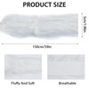 letsinstyle 2 x 59 Inch Shaggy Plush Faux Fur Fabric,