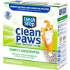 Fresh Step Clean Paws Simply Unscented Clumping Cat Litter, 22.5