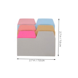 Operitacx 360pcs Writable Page Markers Sticky Index Tabs for Efficient Annotation Color Coded Bookmark Stickers for Students Office Home Organization Reusable File Tools