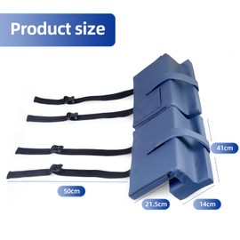 wefaner 1 Pair Waterproof Armrest Pads with Foam Arm Gutters for Side Support - Stabilise the Core and Control Tilt in Wheelchairs