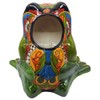 Talavera Pottery Store Frog Planter Large Eyes Hand Painted Indoor
