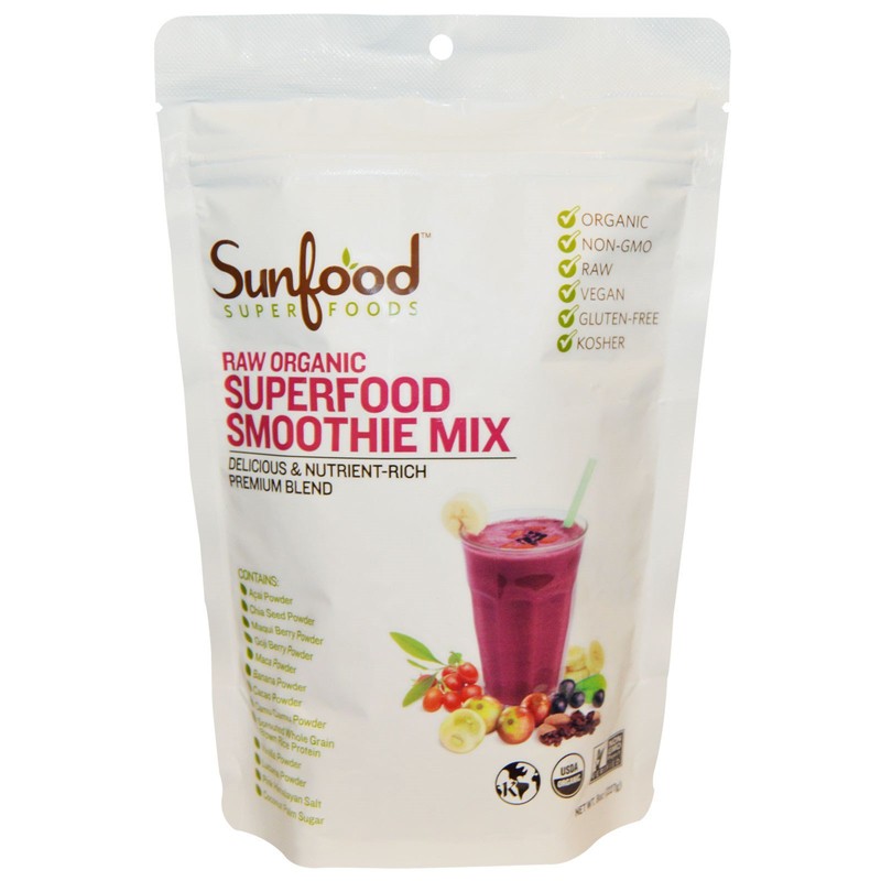 Sunfood Superfood Smoothie Mix, 8 Ounces, Organic
