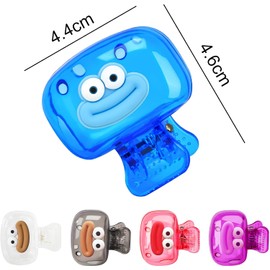 Paquete de 5 fundas para cepillo para polvo de dientes de viaje, protector de cepillo para polvo de dientes, funda protectora de plástico portátil para viajes en el hogar, baño, escuela, campamento