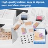 CraftyManor 39 PCS Small Letter Stamps and Ink Pad for