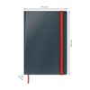 Leitz Squared Hardcover Notebook in Large B5 Format, 80 Sheets,