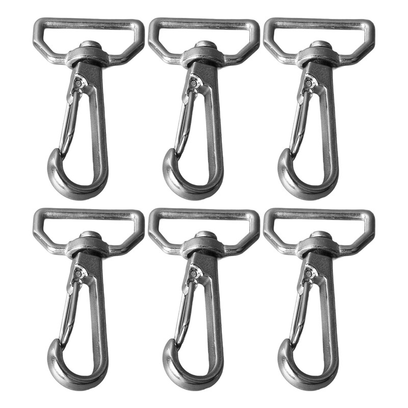 6pcs Webbing Belt Spring Hooks 316 Stainless Steel Universal D