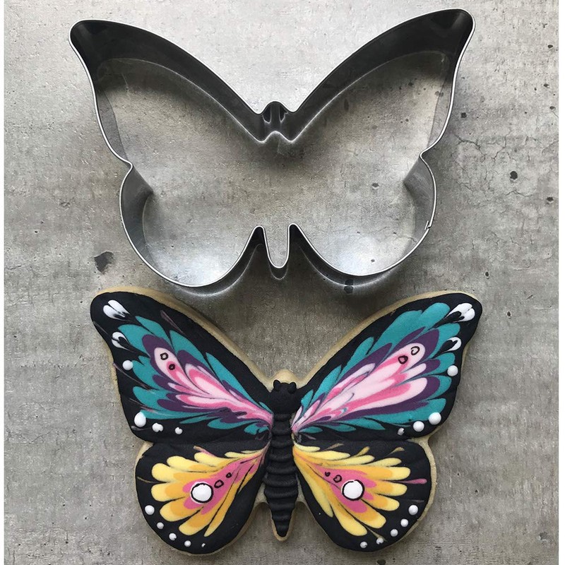 LILIAO Spring Butterfly Cookie Cutter - 4.5 x 3 inches