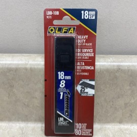OLFA 18mm UltraMax Heavy-Duty Snap Off Blades Pack of 10 Blades (LBB-10B)