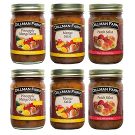 Dillman Farm 6 Piece Fruit Salsa Variety Pack - (3 flavors)