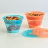 Youngever 7 Sets Plastic Parfait Cups, Reusable Plastic Dessert Cups
