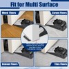 Door Stop Alarm 2 Pack, 120 dB Door Stopper Wedge