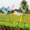 Attuslla 50 PCS 3D Dragonfly Garden Decor Dragonfly Stakes with