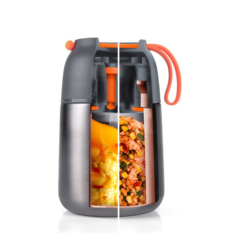 Dimono® Thermal Container Warming Container, Lunch Box To-Go Food Container,