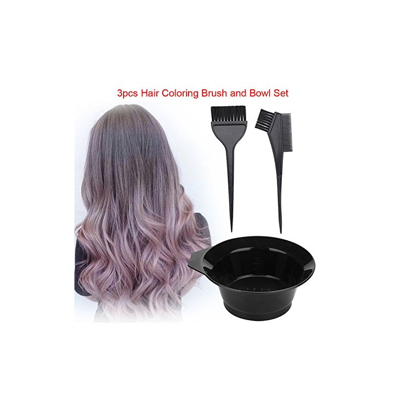 Kit de Cepillo y Tazón para Tinte de Cabello, 3