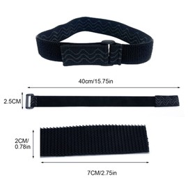 MIVAIUN 1 Pair Boot Straps, Non-Slip Straps for Boots, Non-Slip Straps, Adjustable Belt, Anti Falling Cylinder Rubber Band, Extra Plus 30 Pieces Rubber Carrier Tape Stickers, Prevent Boots from