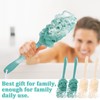 4Pack Back Scrubber for Shower Loofah with Long Handle, Shower