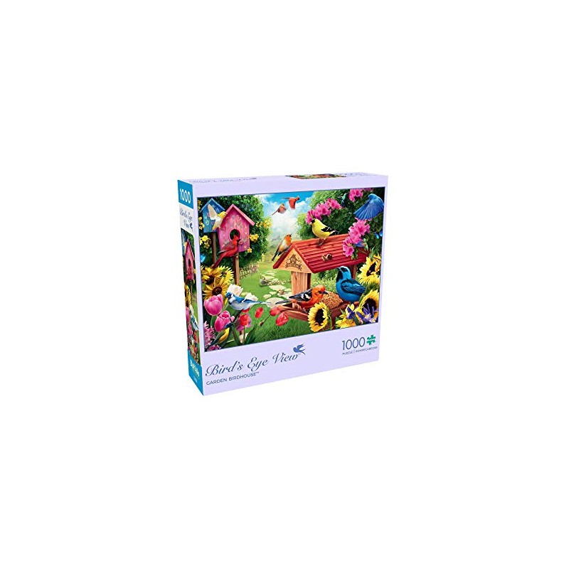 Buffalo Games - Garden Birdhouse - Rompecabezas de 1000 Piezas