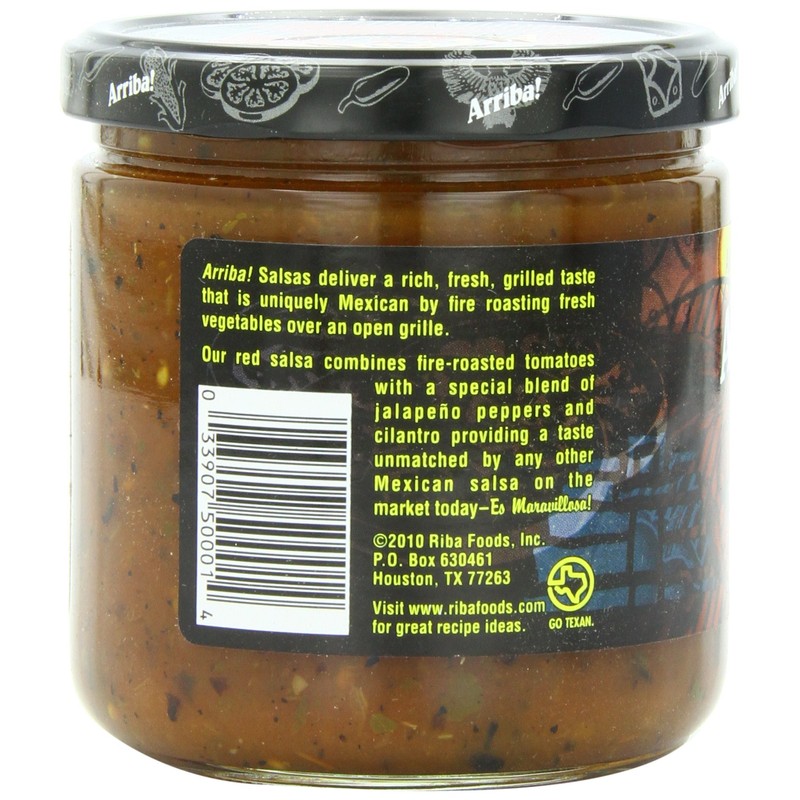 Arriba! Fire Roasted Mexican Medium Red Salsa, 16 Ounce Jars