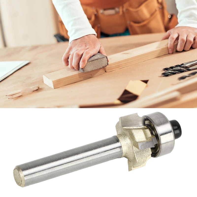 1/4in Shank Architectural Router Bit 4 Flute Round Corner Molding