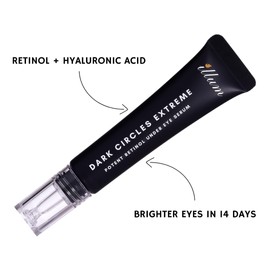 Illum Dark Circles Extreme Under-Eye Serum, Retinol & Hyaluronic Acid, Professional-Grade Treatment, All Skin Types, Dark Circle & Fine Line Reduction