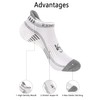KEMISANT Mens Running Socks 6 Pairs, Athletic Ankle Socks for