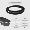 sourcing map 3 Pcs AX60 EPDM V-Belt, Raw Edge Cogged