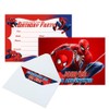 Fantarea 16pcs Spider Birthday lnvitation Cards Gift Cards with Envelopes