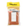 Sanelec 4510 Apagador Triple con Placa, Toscana Wooden