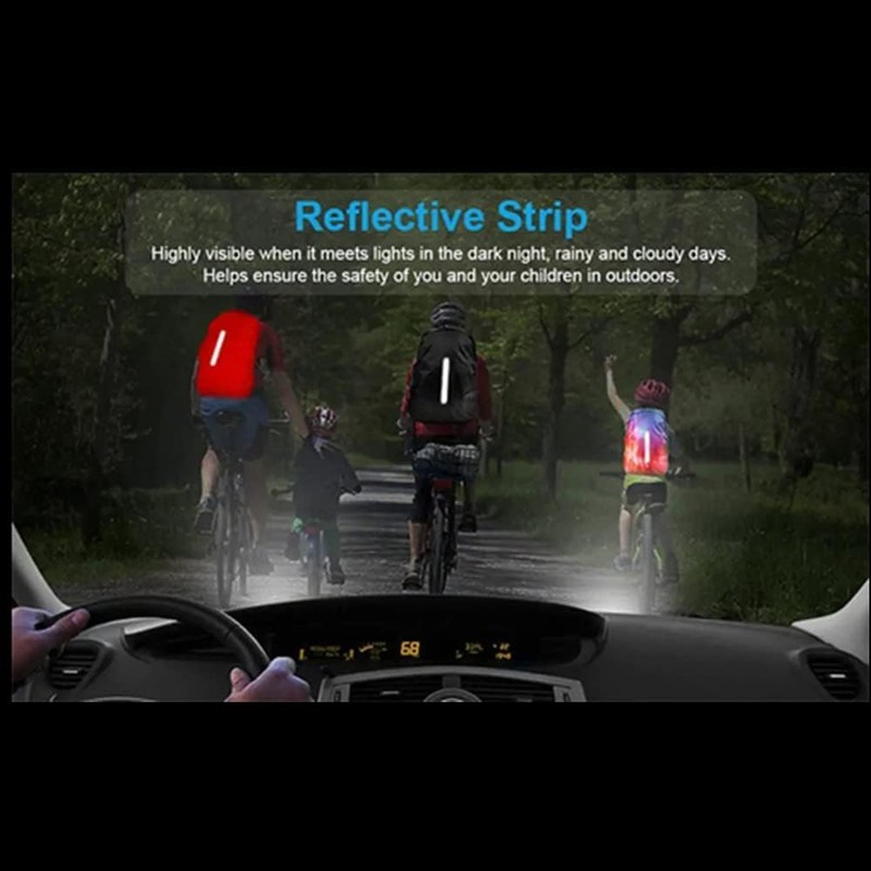 Reflective Backpack Rain Cover, 2Pcs Waterproof Reflective Rain Covers for