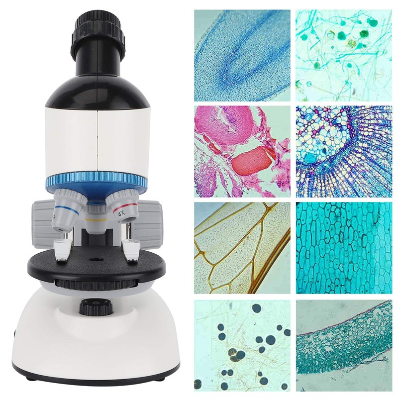 Fydun Microscope 40X-1200X Microscopio Infantil con Cabezal de 360 Rotación