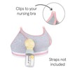 Bravado Women's Clip and Pump Maternity Bra, Grey Hellgrau Meliert),