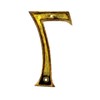 eSplanade 4" Brass House Hotel Door Number Plaque Sticky Numeric