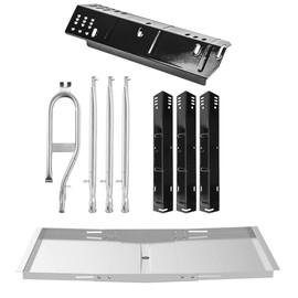 SafBbcue DGH450CRP Heat Plate and Grease Tray for Dyna Glo Grill Replacement Parts 4 Burner DGH450CRN-D DGH450CRP-D DGF451CRP 70-02-615 70-02-423