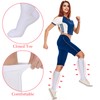 Tarpop 4 Pairs Women Zipper Compression Sock Colorful 20-30mmhg Compression
