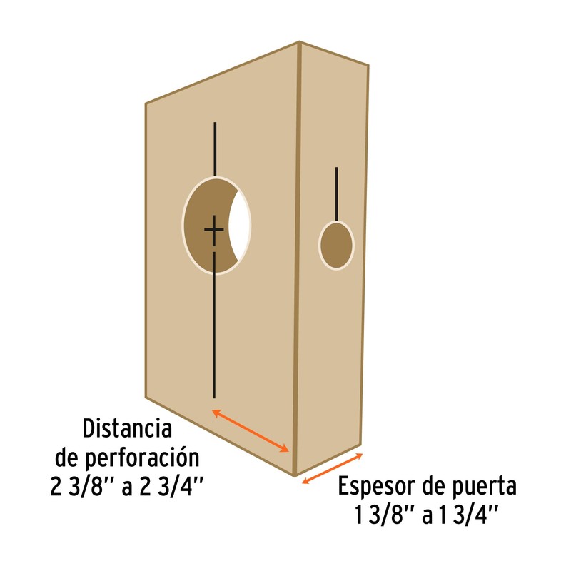 Truper Expert KITB-4X, Juego de brocasierras para instalar cerraduras