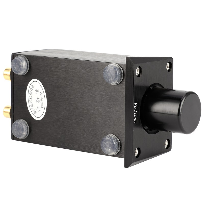 Volume Controller Black High Accuracy Passive Preamp Aluminum Alloy Amplifier